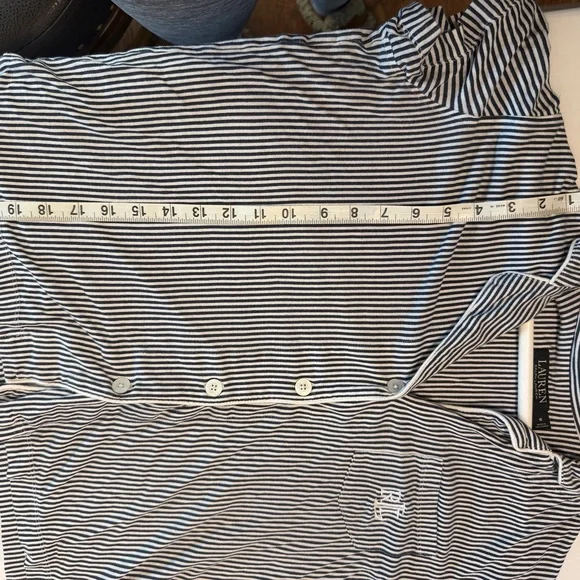 Ralph Lauren Black and White Striped Pajama Set - Picture 4 of 10